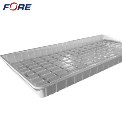 Black White ABS Plastic Fodder Hydro Flood and Drain Tray